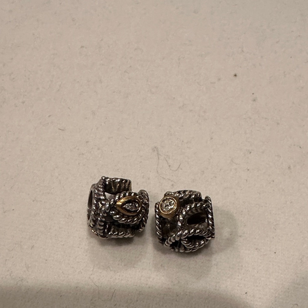 Brighton Silver and Gold  rope Beaded Charms